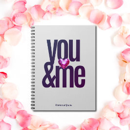 You & Me Personnalisé Valentine's Day Carnet