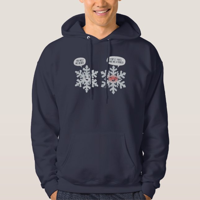 You Melt My Heart Snowflakes Hoodie (Vorderseite)