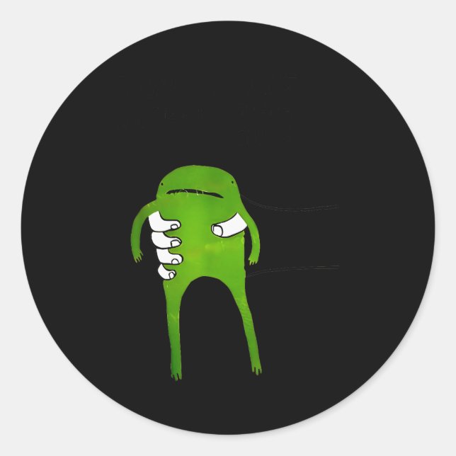 You Must Accept The Frog Funny Meme  Runder Aufkleber (Vorderseite)