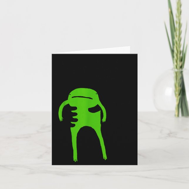 You Must Accept The Frog Funny Meme Saying Quote  Karte (Vorderseite)