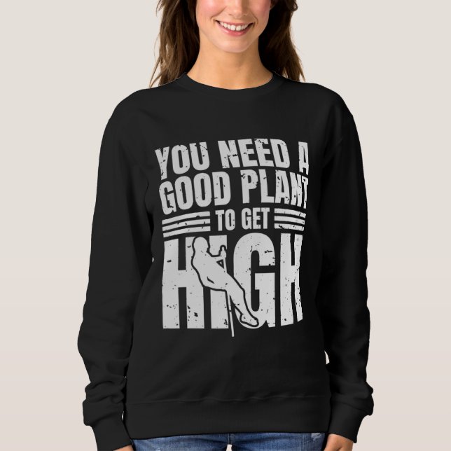 You Need A Good Plan To Get High Pole Vault Athlet Sweatshirt (Vorderseite)