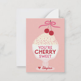 You’re Cherry Sweet Classroom Valentines Card Mitteilungskarte