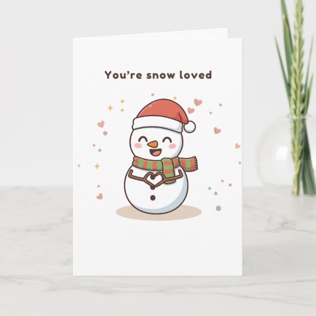 You’re Snow Loved Cute Puchi Dōshi Card Karte (Vorderseite)