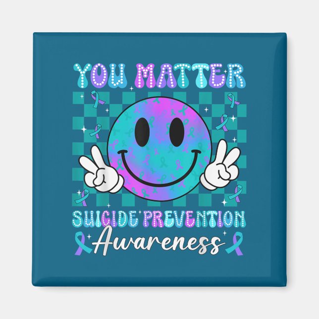 You Ribbon Suicide Prevention Awareness Women Men  Magnet (Vorne)