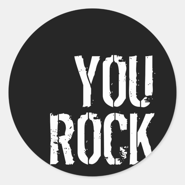You Rock - Aufkleber (Vorderseite)