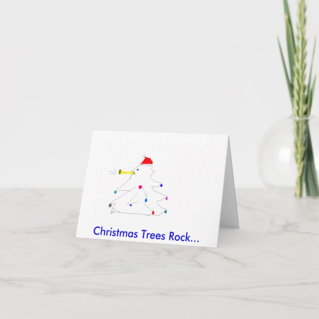 You Rock Christmas Notecards Feiertagskarte (Vorderseite)