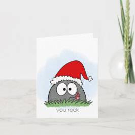 You Rock Holiday Thank You card Karte