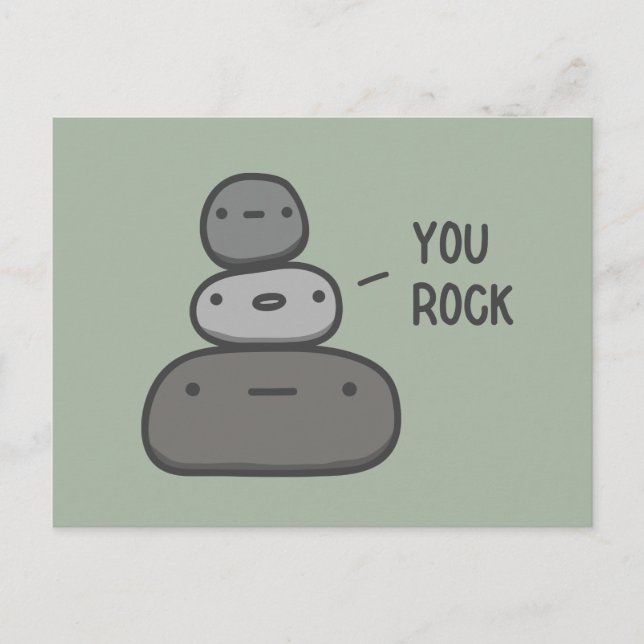 You Rock Postkarte (Vorderseite)