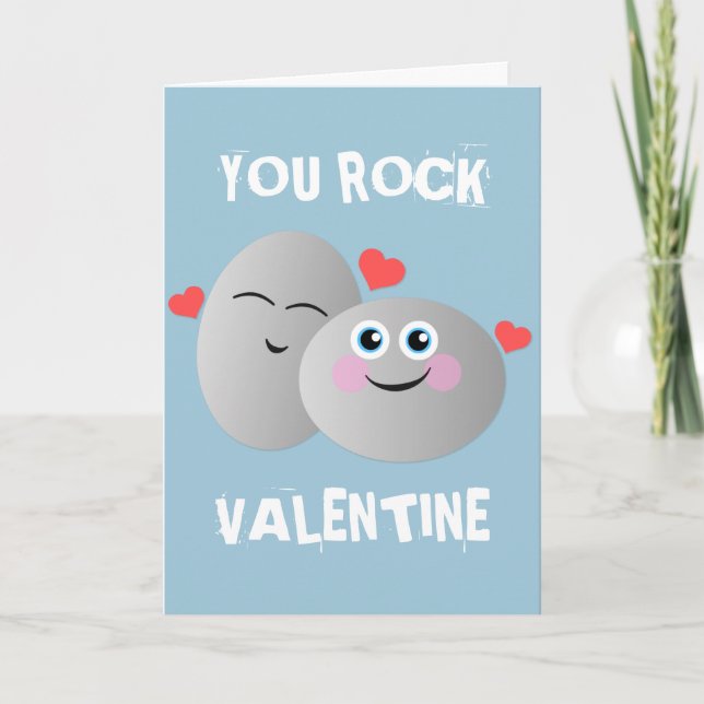 You Rock Valentine Feiertagskarte (Vorderseite)
