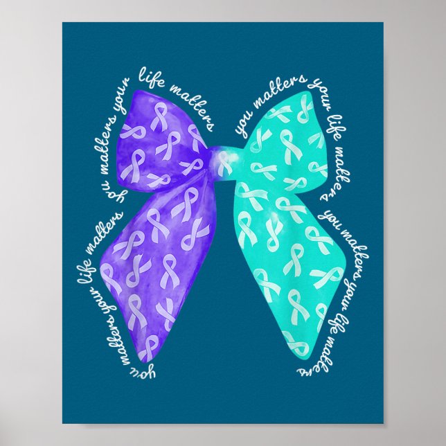 You S Your Life S Suicide Prevention Awareness  Poster (Vorne)