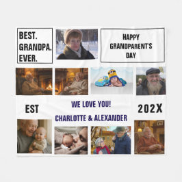You said: Best Grandpa Ever Photo Collage  Fleecedecke
