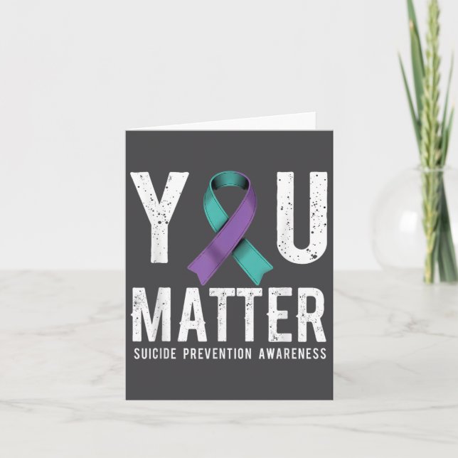 You Suicide Prevention Awareness  Karte (Vorderseite)