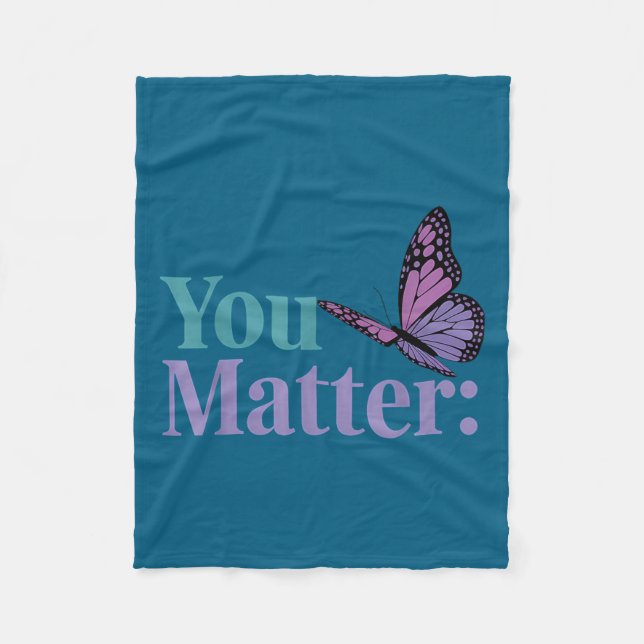 You Suicide Prevention Awareness Mental Health  Fleecedecke (Vorderseite)