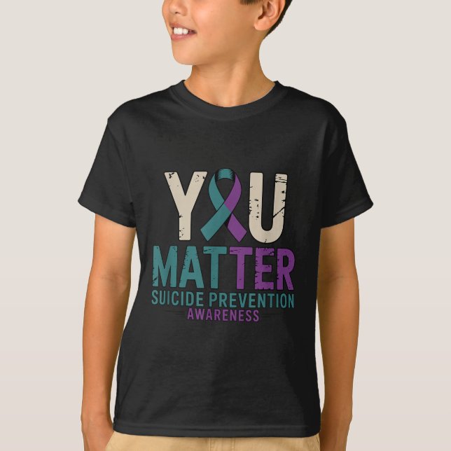 You Suicide Prevention Awareness Ribbon  T-Shirt (Vorderseite)