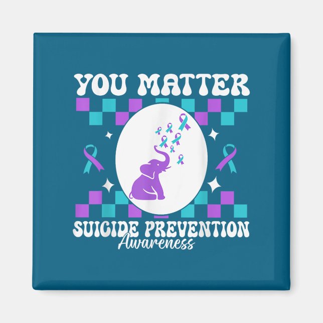 You Suicide Prevention Awareness Women  Magnet (Vorne)