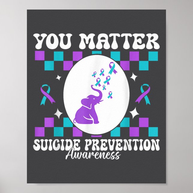You Suicide Prevention Awareness Women  Poster (Vorne)