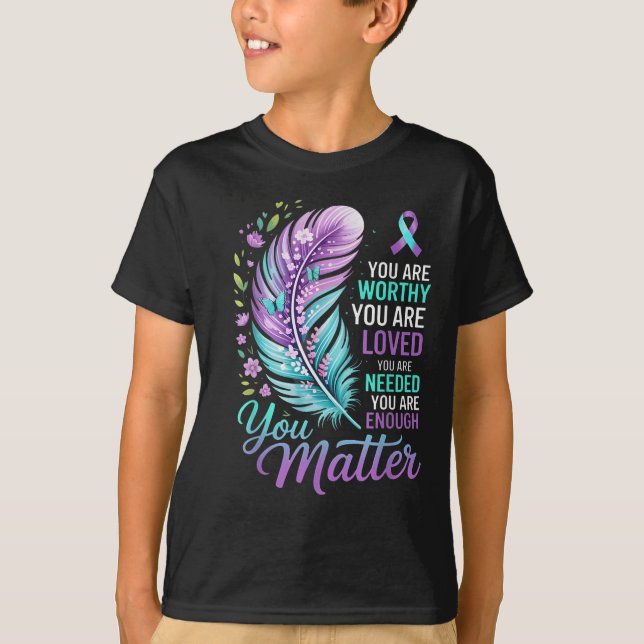 You Suicide Prevention Mental Health Awareness  T-Shirt (Vorderseite)