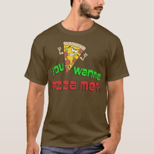 You Wanna Pizza Me Funny Cartoon Pun Premium T-Shirt