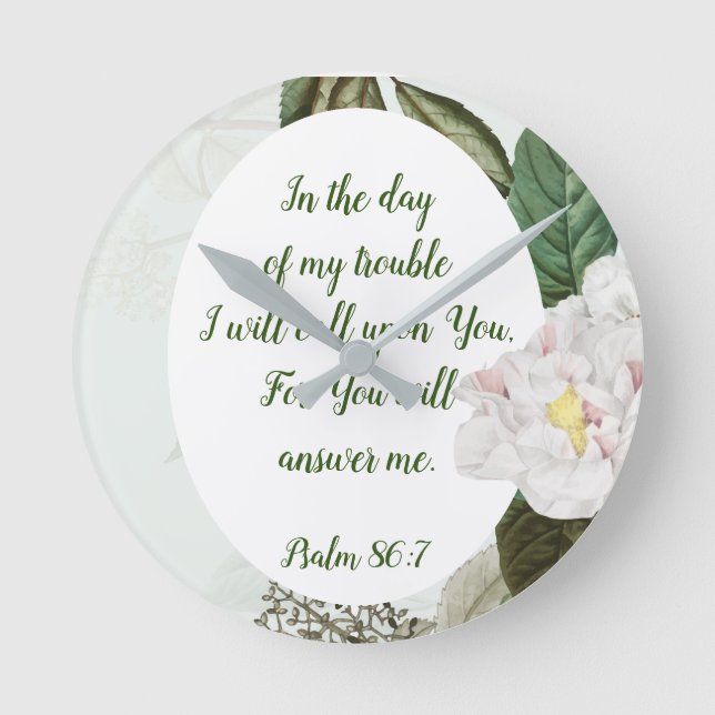 You will Answer Inspirational Quote Runde Wanduhr (Vorderseite)