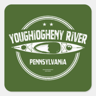 Youghiogheny River, Pennsylvania Quadratischer Aufkleber
