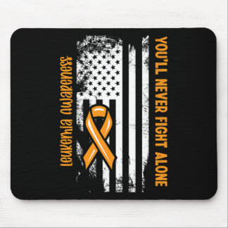 You'll Never Fight Alone Blood Cancer Leukemia Awa Mousepad