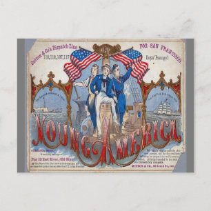 Young America Clipper Postkarte