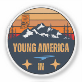 Young America, Indiana Aufkleber