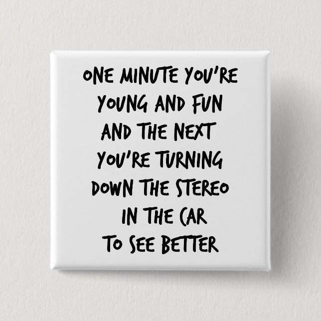 Young and Fun Button (Vorderseite)