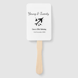 Young and twenty adventure happy birthday add name fächer