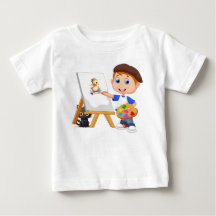 Young Artist und sein Cat baby Jersey T - Shirt