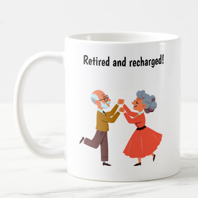 Young-at-Heart Senior Citizens Dancing Kaffeetasse (Von Creator hochgeladen)