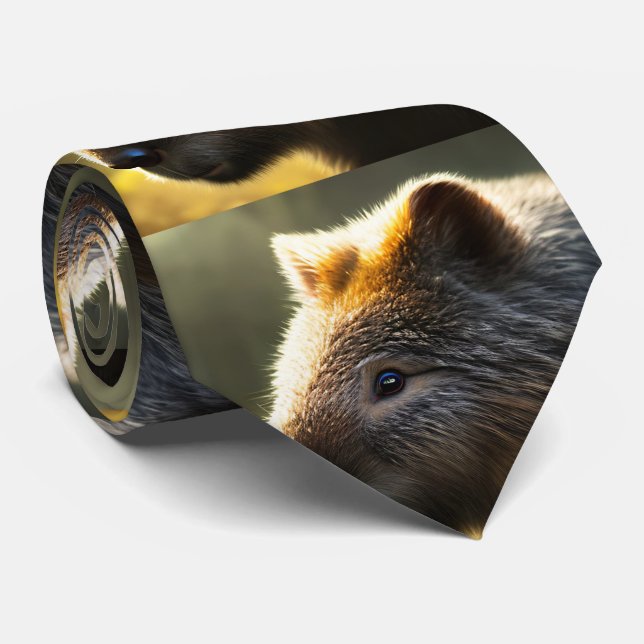 Young Australian Wombat, Cravate (Roulé)
