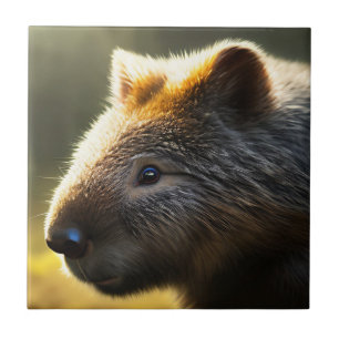 Young Australian Wombat, Keramik Tile Fliese
