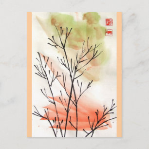 Young Bamboo Postcard Postkarte