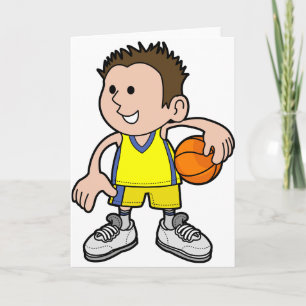 Young Basketball Player Greeting Cards Karte