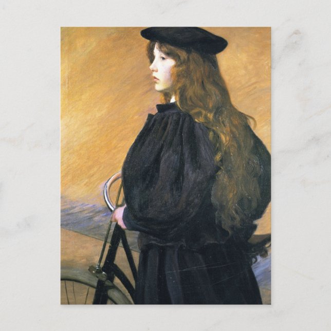 Young Bicyclicks by Lilla Cabot Perry Postkarte (Vorderseite)