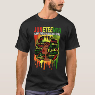 Young Black and Free Ish seit 1865 Black Freedom T-Shirt