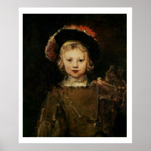 Young Boy in Extravagant Dress, c.1660 (Öl auf Lei Poster