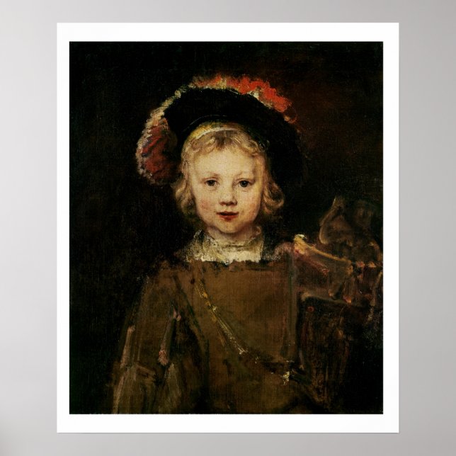 Young Boy in Extravagant Dress, c.1660 (Öl auf Lei Poster (Vorne)