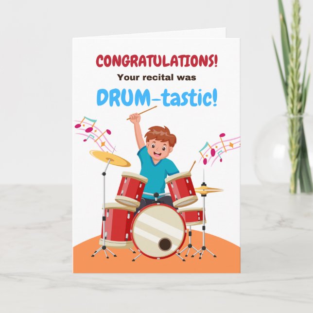 Young Boys Gratulationen Drum Erwägungsgrund Niedl Karte (Vorderseite)