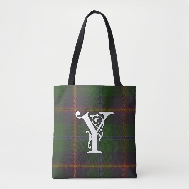 Young Clan Tartan Monogram Tasche (Vorderseite)