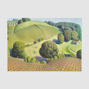 Young Corn, 1931 von Grant Wood Seidenpapier