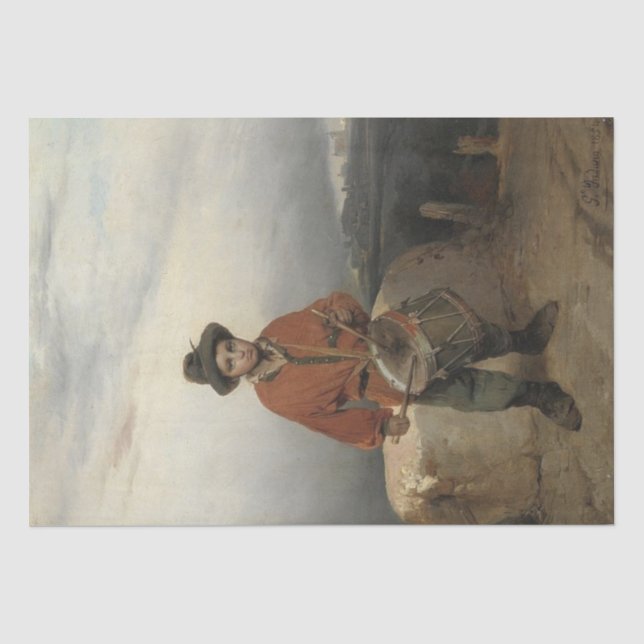 Young Drummer Boy (von Gerolamo Induno) Seidenpapier (Vorderseite)