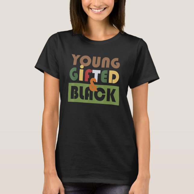 Young Ed Black African American Black History Prid T-Shirt (Vorderseite)
