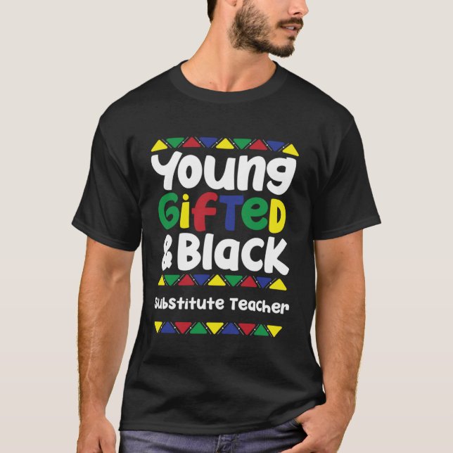Young ed & Black History Month Stellvertretender L T-Shirt (Vorderseite)