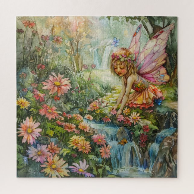 Young Fairy mit Blume (Vertikal)