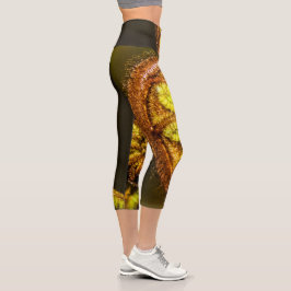 Young Fern Blätter Capri Leggings
