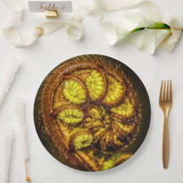 Young Fern Blätter Pappteller