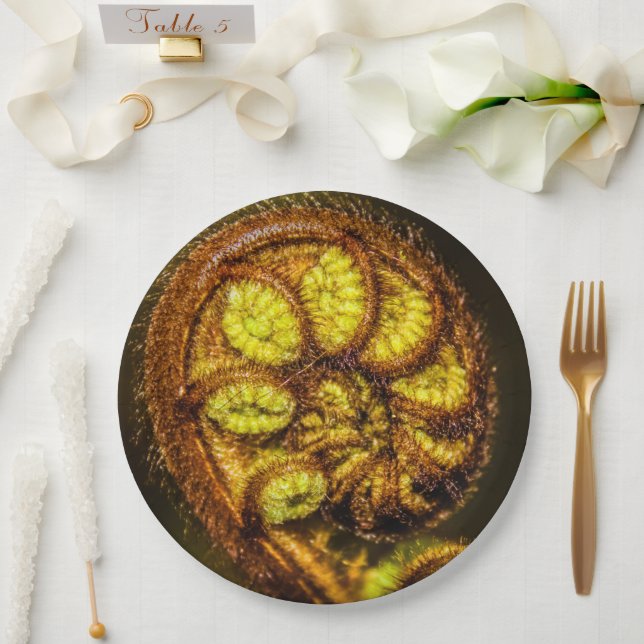 Young Fern Blätter Pappteller (Hochzeit)