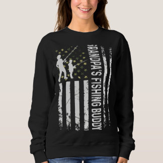 Young Fisherman Grandpas Fishing Buddy Vater Son T Sweatshirt